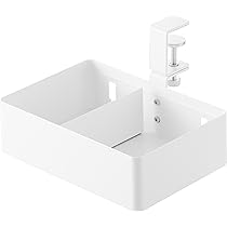 Yamazaki KT-TW RE ホワイト 収納ラック Amazon｜山崎実業(Yamazaki) テーブル横 回転収納ラック 仕切り付き